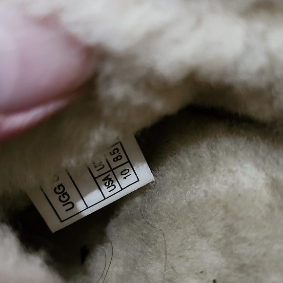 UGG Suede With Flower Applique Clogs Size 10 - Picture 7 of 7